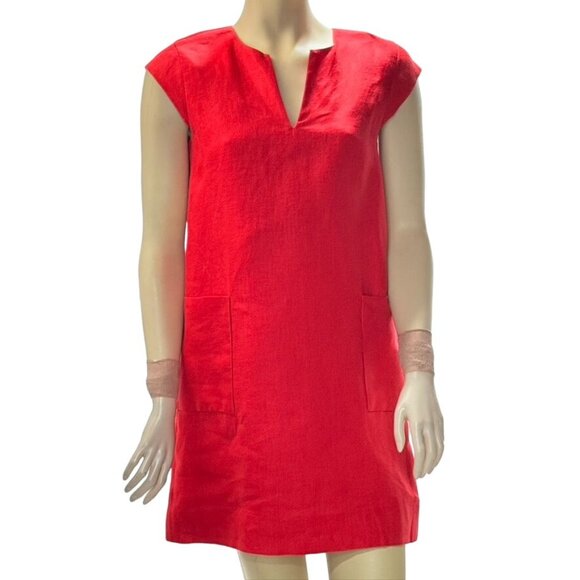 KATE SPADE Women's Polyester Red Mini Short Sleeve Breathable Comfortable Size 4 - Picture 1 of 14